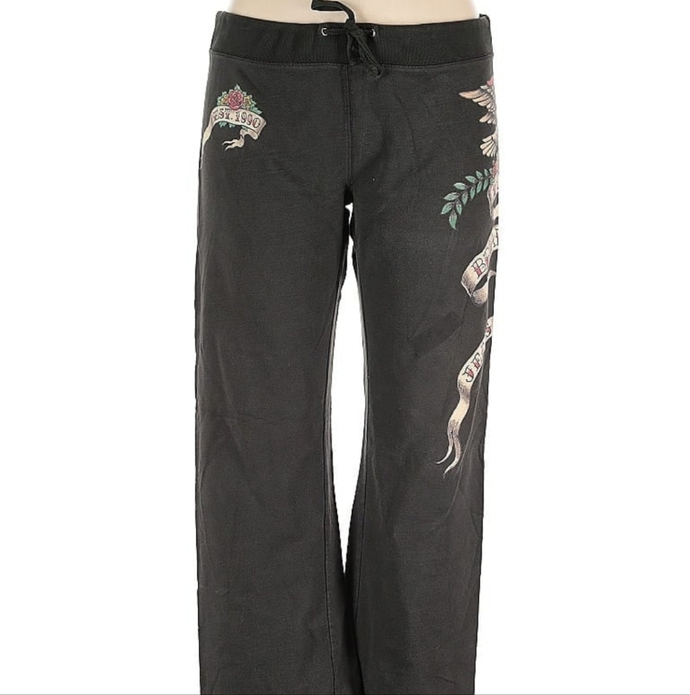Lucky Brand Black Eagle Graphic Sweatpants XL